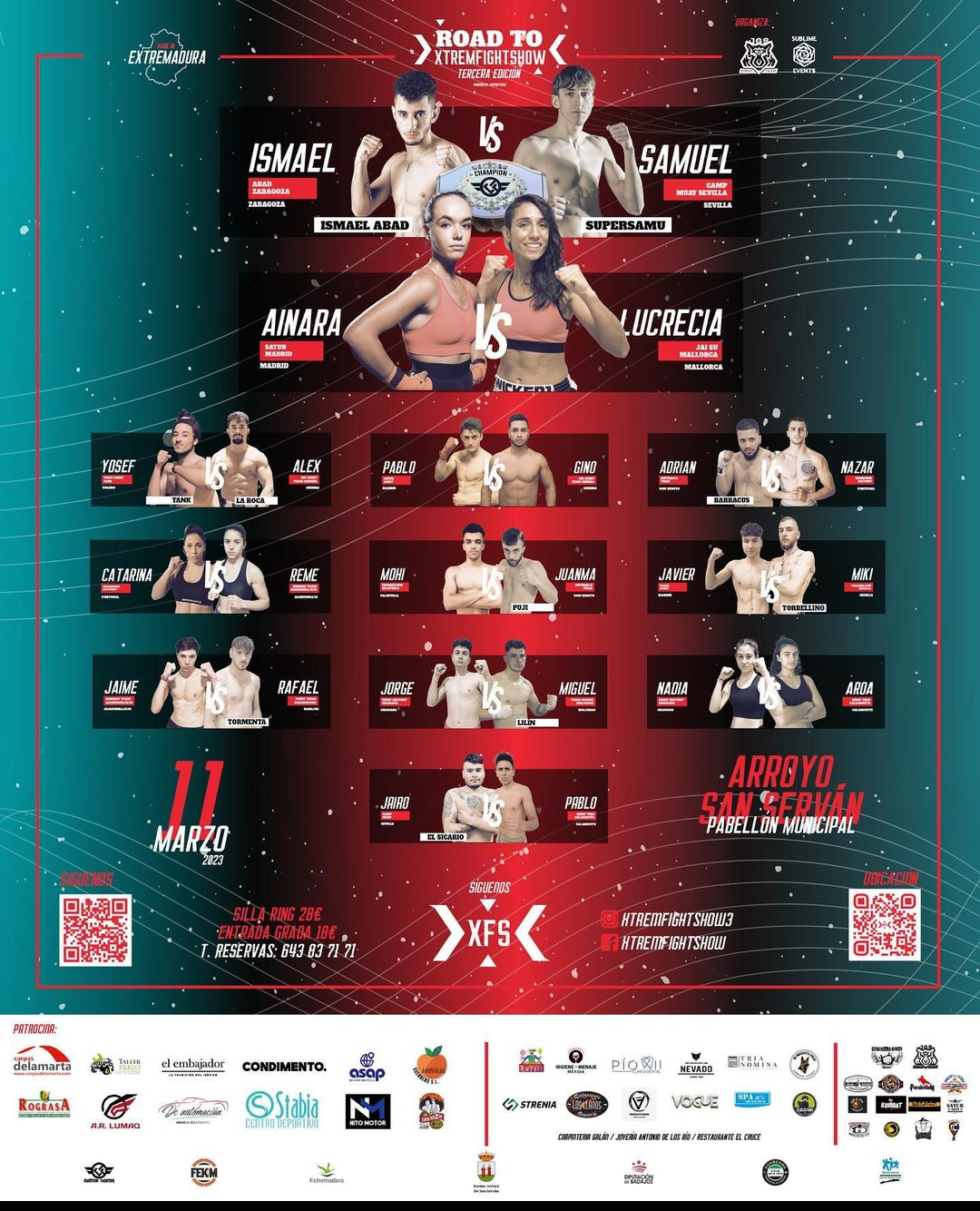 Velada de Muay Thai Road To XtremFightShow Tercera Edición