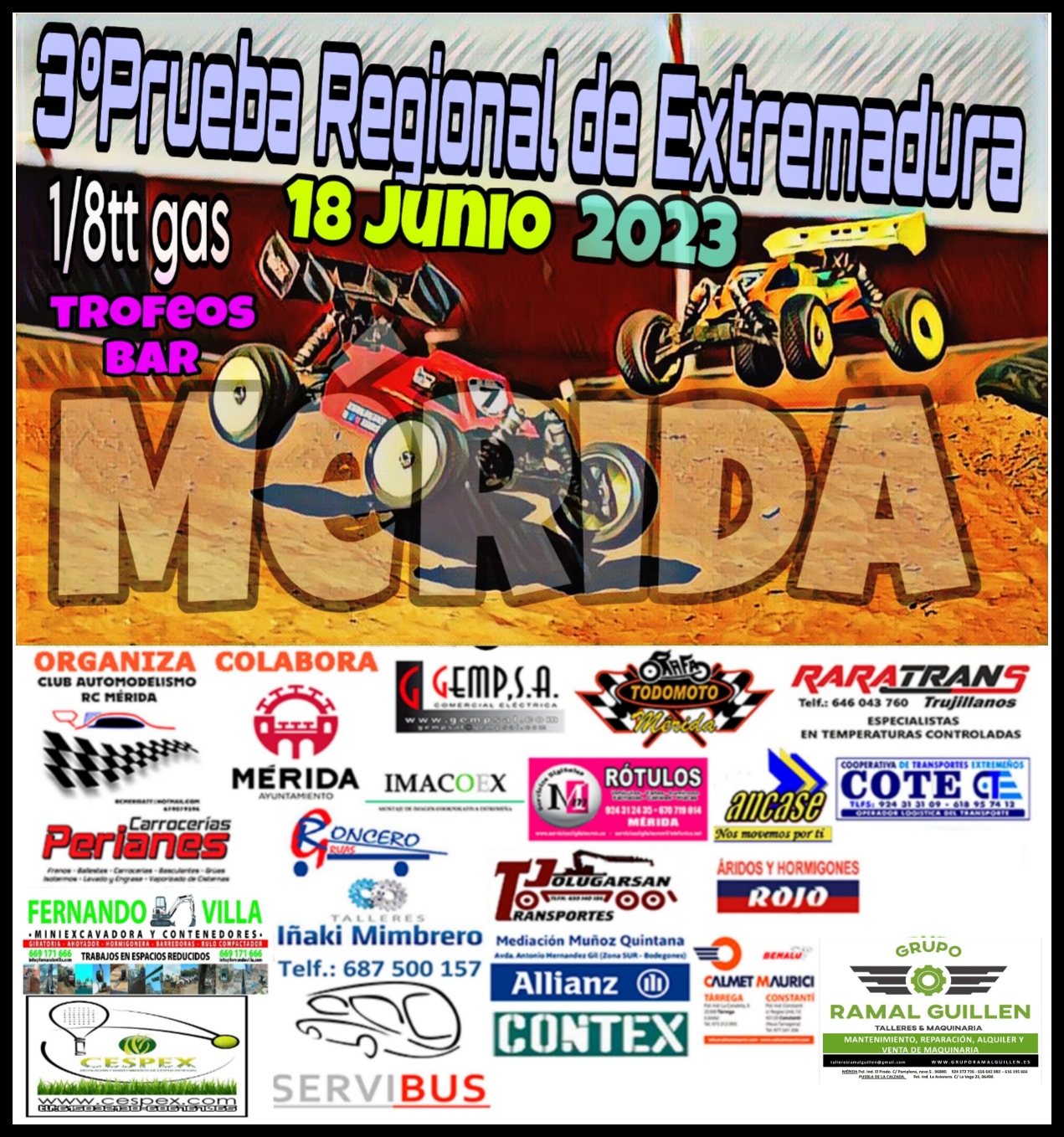 3ª Prueba Regional de Extremadura Coches RC